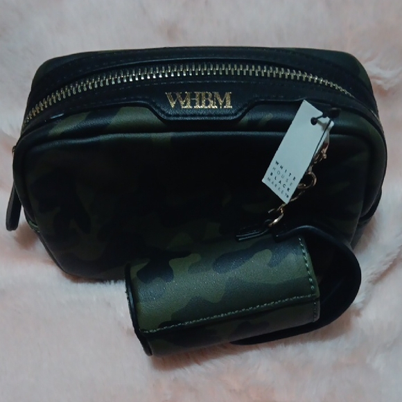White House Black Market Handbags - White House Black Market Camouflage and Black Bag